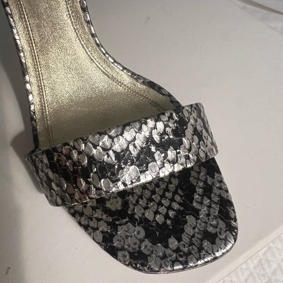 Celine python silver and black sandals - Picture 5 of 9